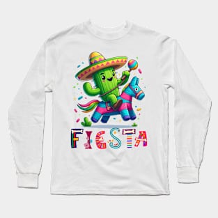 Mexican Fiesta Multicolor Long Sleeve T-Shirt